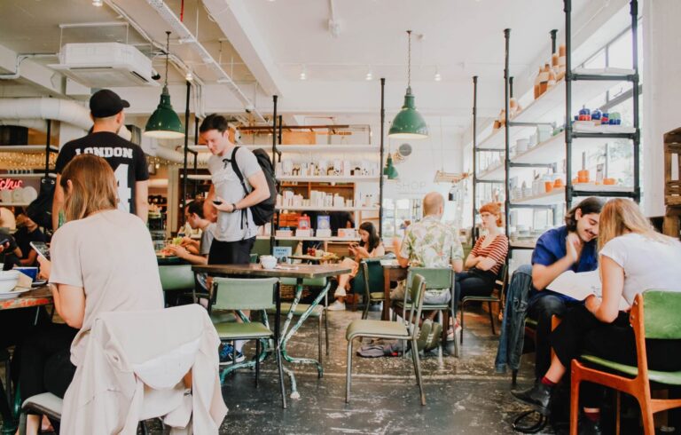 restaurant scene for marketing blog